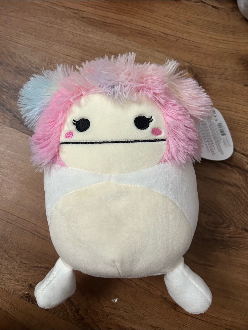 Squishmallows Zaylee Pink and Cream Fuzzy Plush